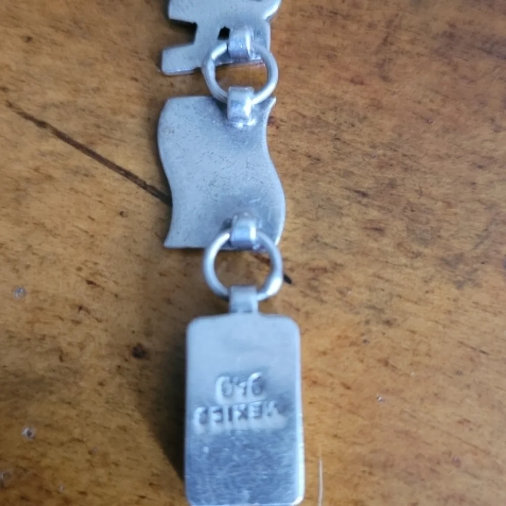 Silver Turtle Charm Bracelet